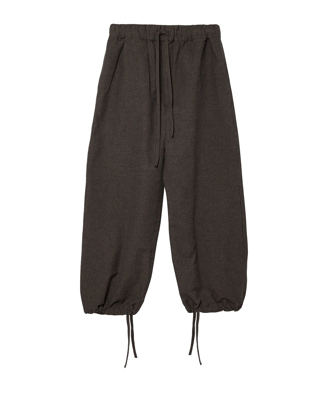Brown/Navy Stripe Cotton Wool Seersucker Siesta Trousers