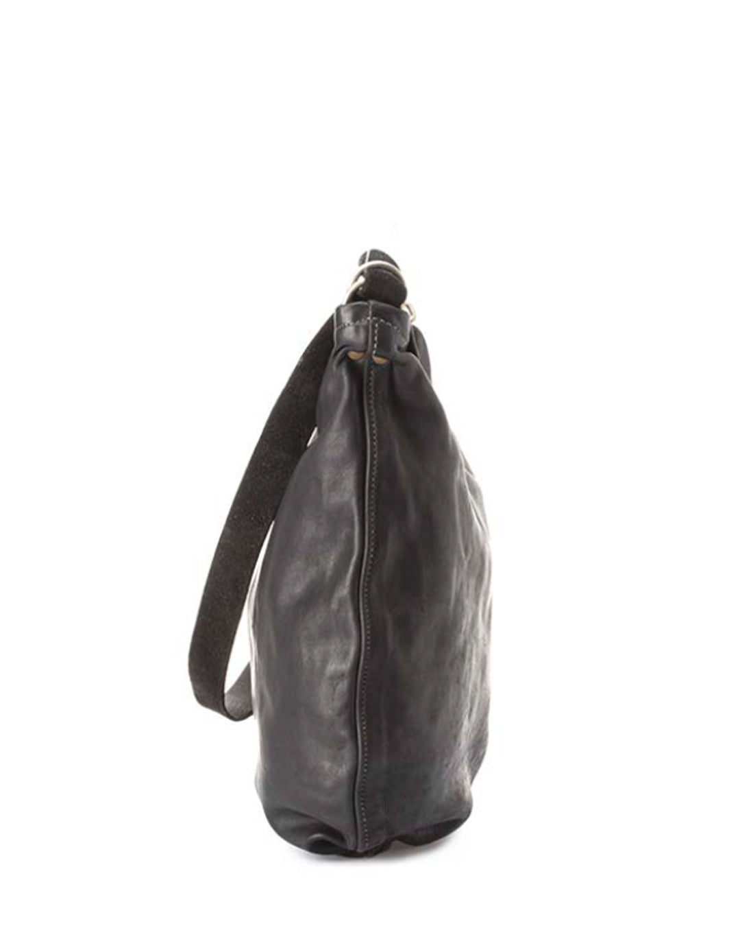 Black Horse Leather Q20 Crossbody Bag