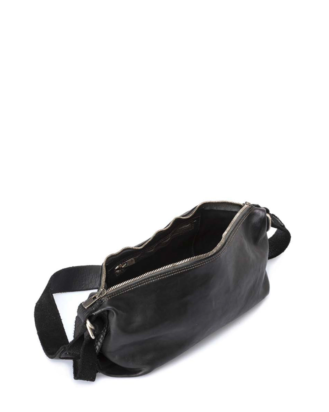Black Horse Leather Q150 Small Crossbody Bag