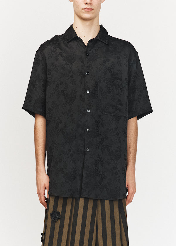 Black Short Sleeve Oversized Shirt