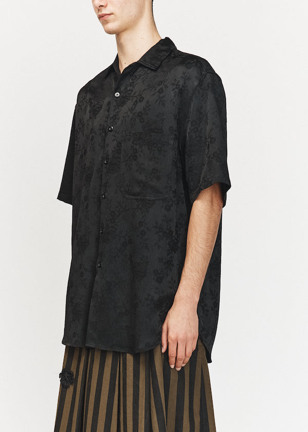 Black Short Sleeve Oversized Shirt