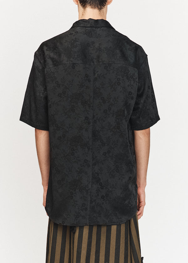 Black Short Sleeve Oversized Shirt
