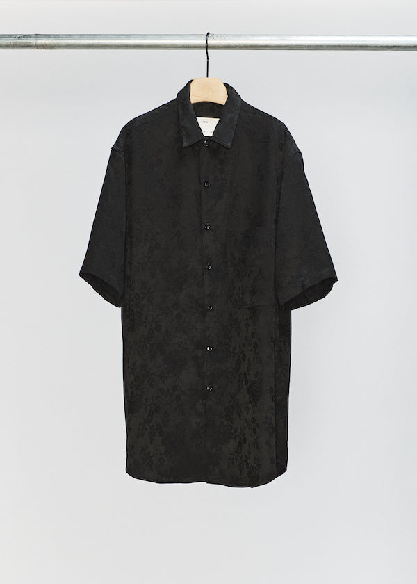Black Short Sleeve Oversized Shirt
