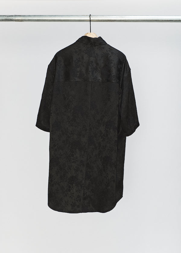 Black Short Sleeve Oversized Shirt