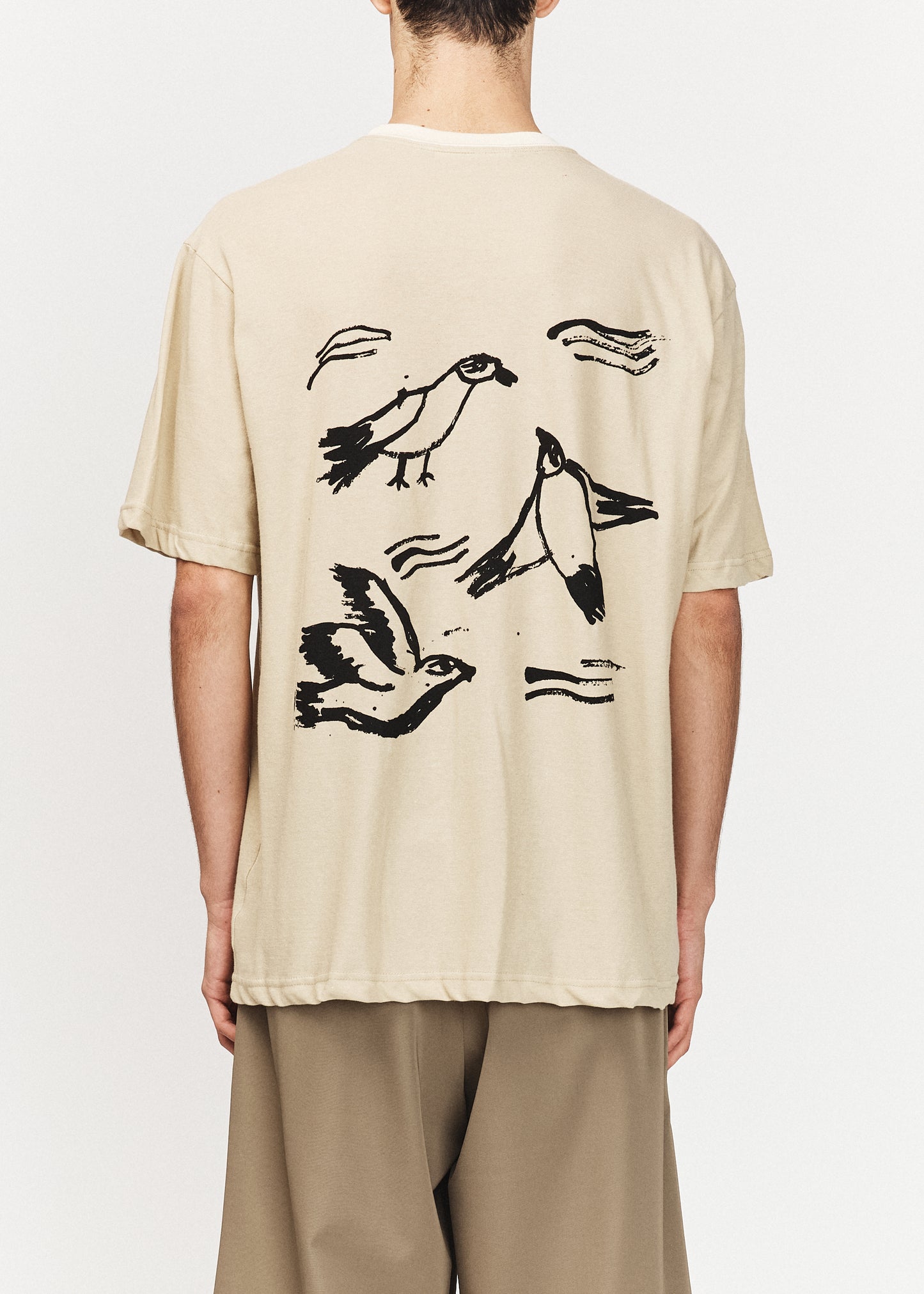 Beige "COORDINATES" Oversized Tee