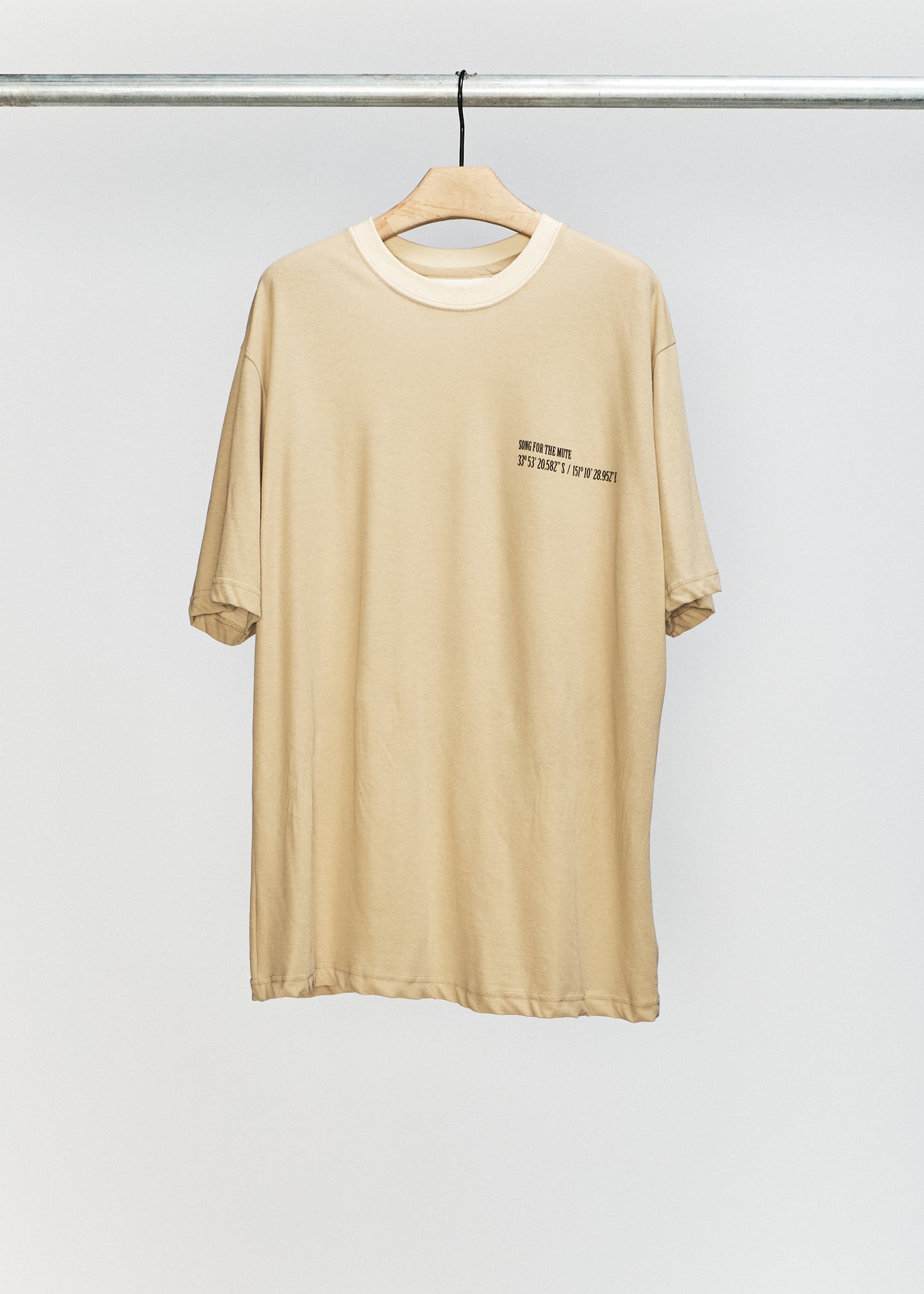 Beige "COORDINATES" Oversized Tee