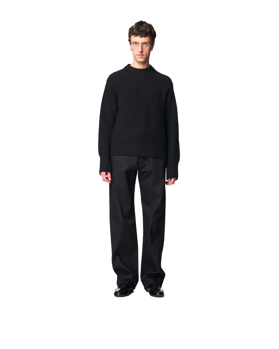 Black Wool Rem Sweater