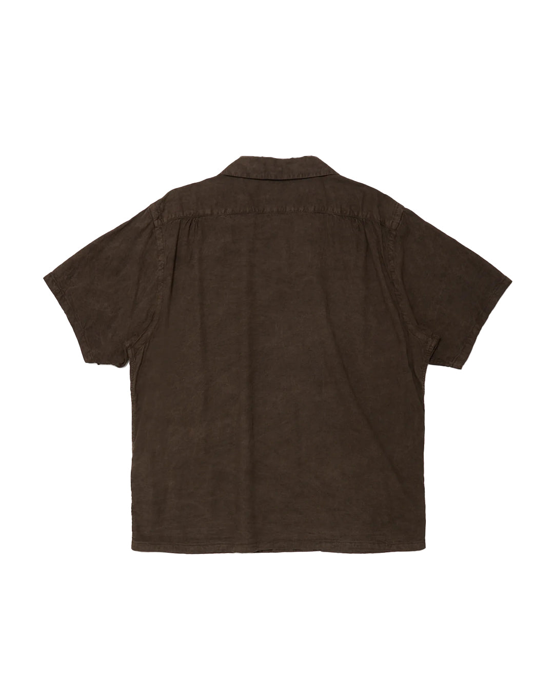 Mud Dyed Brown Lot.113 Open Collar Shirt