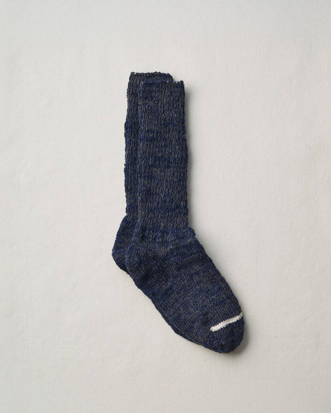 Navy Garabou Organic Cotton Slipper Socks