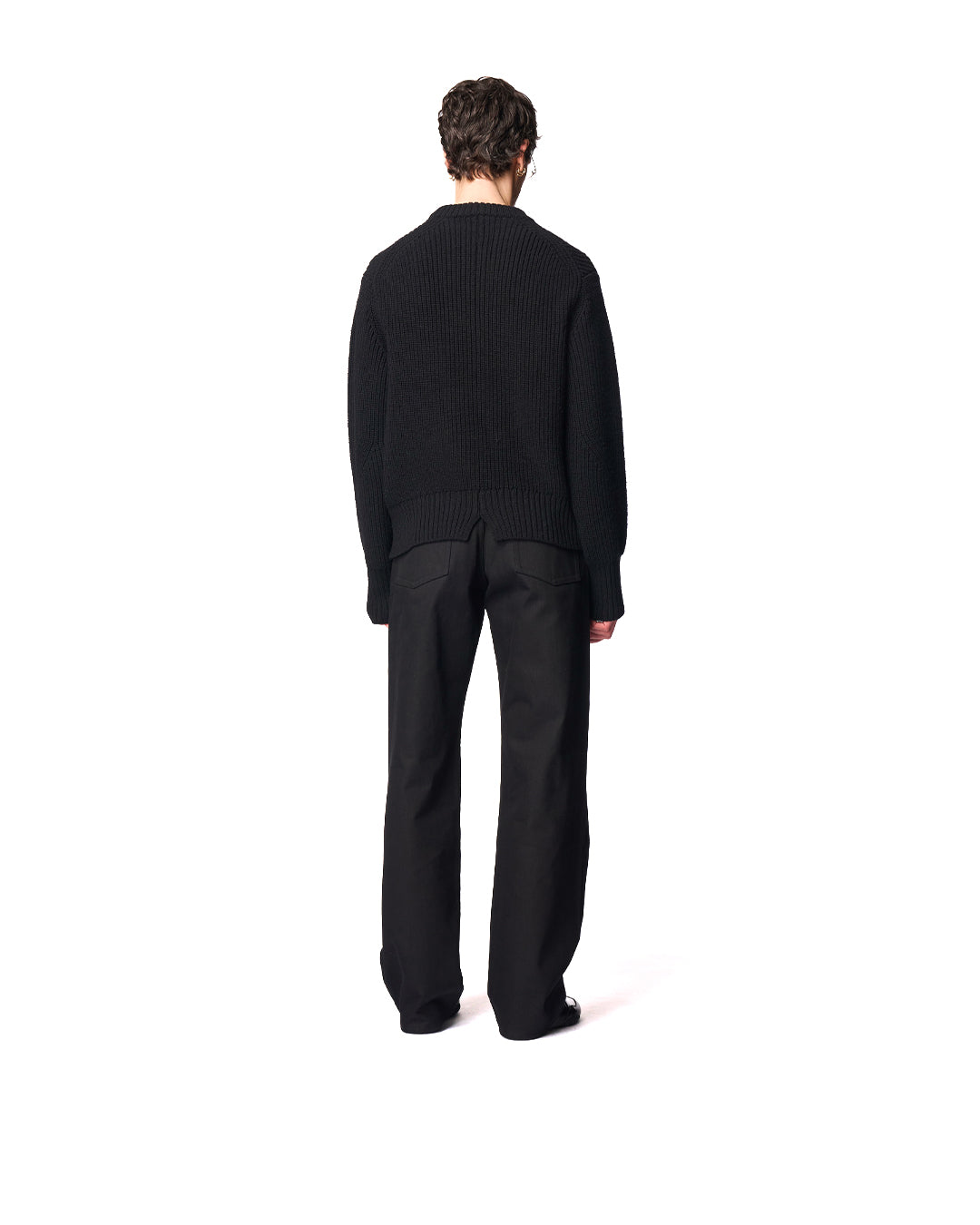 Black Wool Rem Sweater
