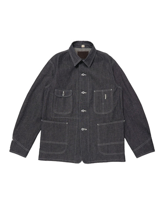 Raw Indigo Lot.716 Damaged Coverall Jacket