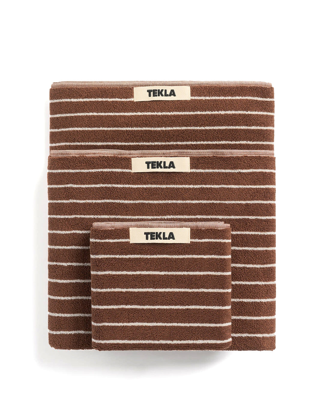 Rust Stripes Terry Towel