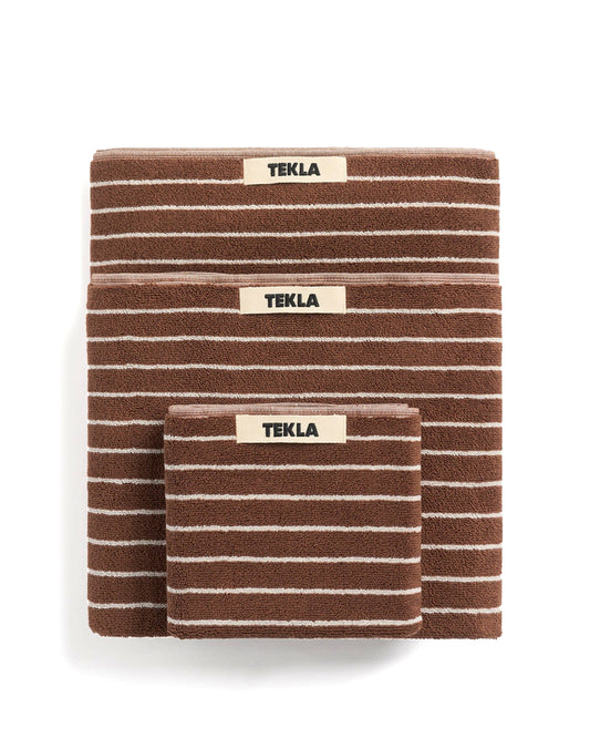 Rust Stripes Terry Towel