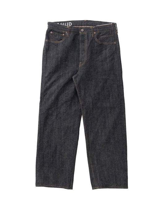 Indigo Social Sculpture 01 Wide Mud OD Denim Pants