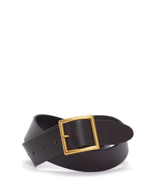Dark Brown Horsehide Plain 40MM Belt
