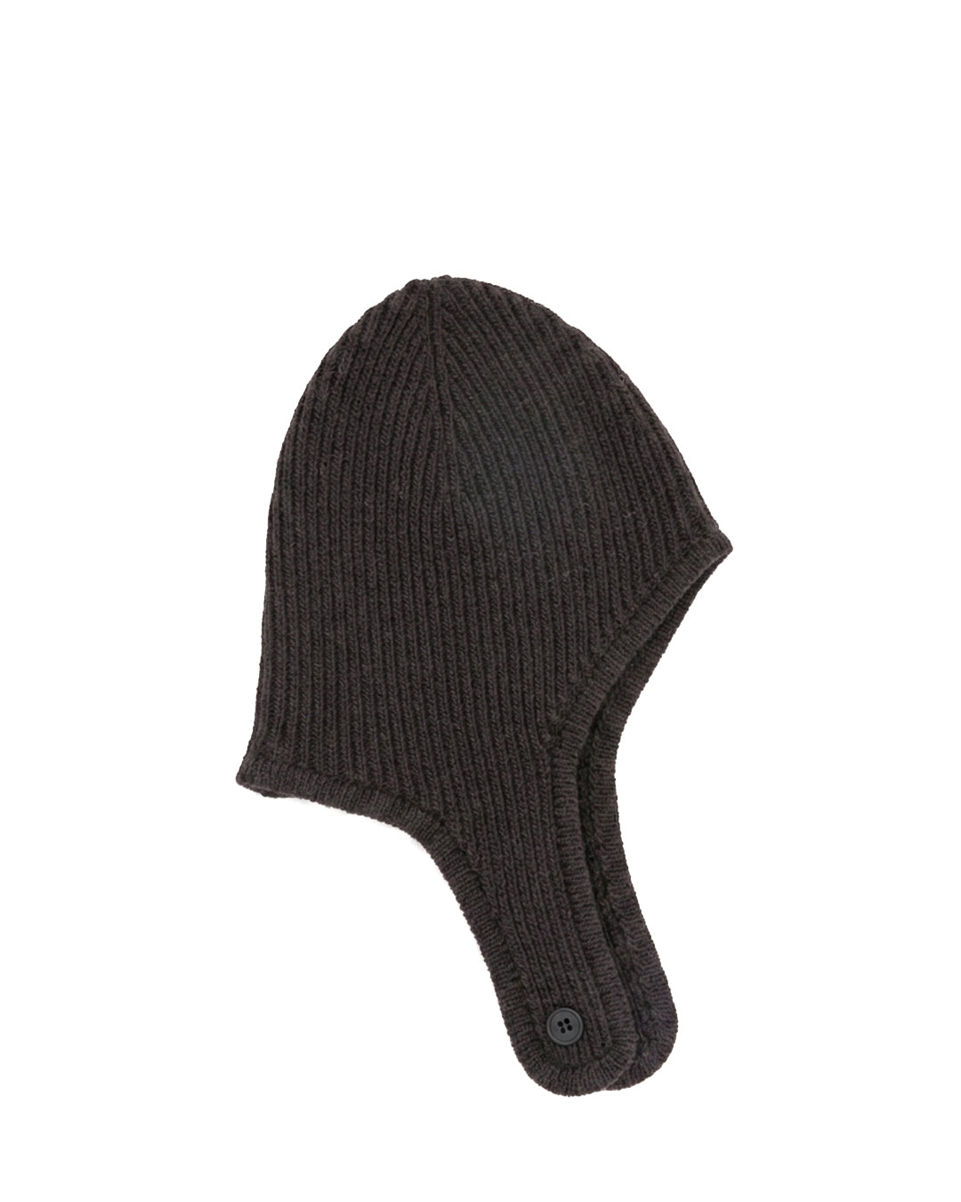 Grey Rib Wool Beanie