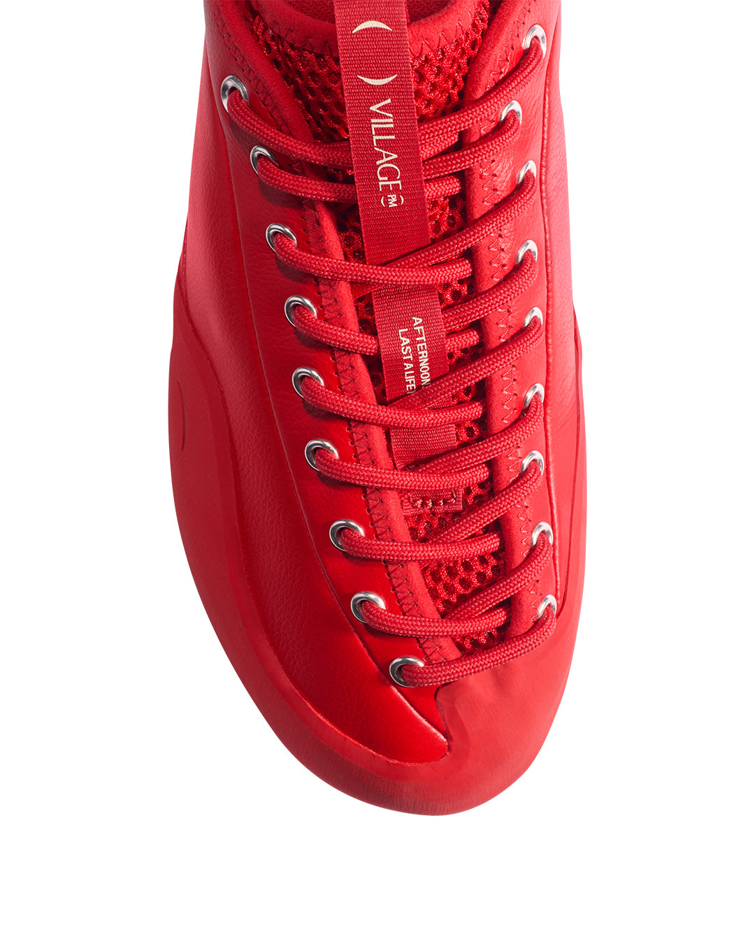 Red LTR Full Grain Leather 1PM Sneakers
