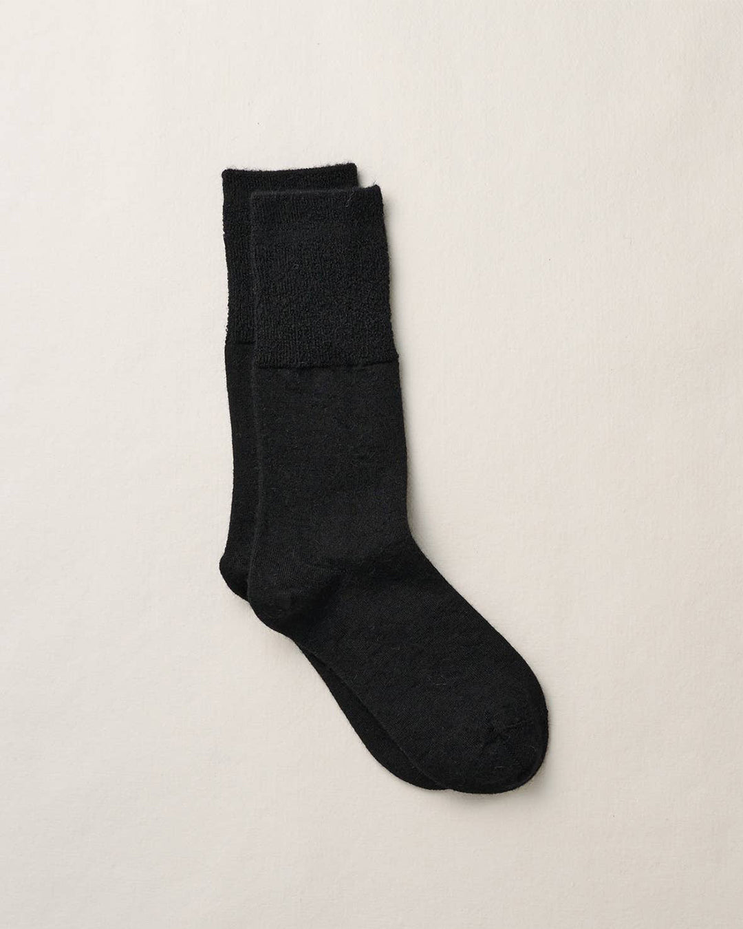 Black Baby Alpaca Fine Gauge Socks
