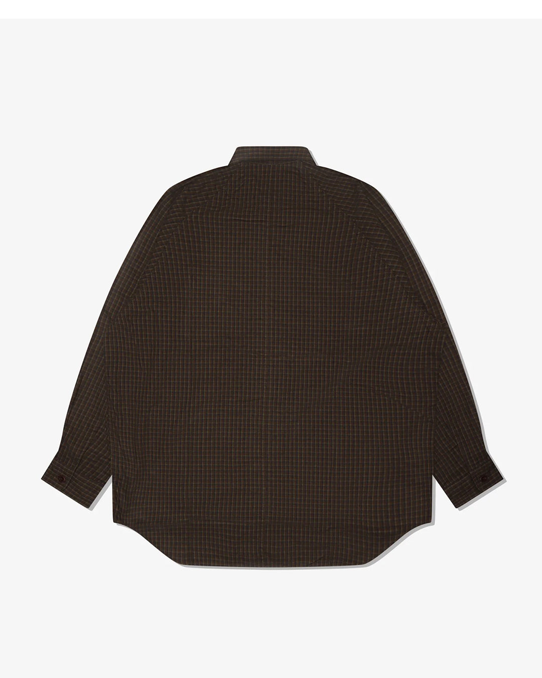 Navy/Brown/Khaki Cotton Flannel Check Shirt