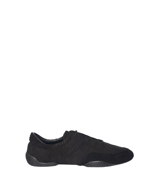 Black Leather Noxis Sneaker
