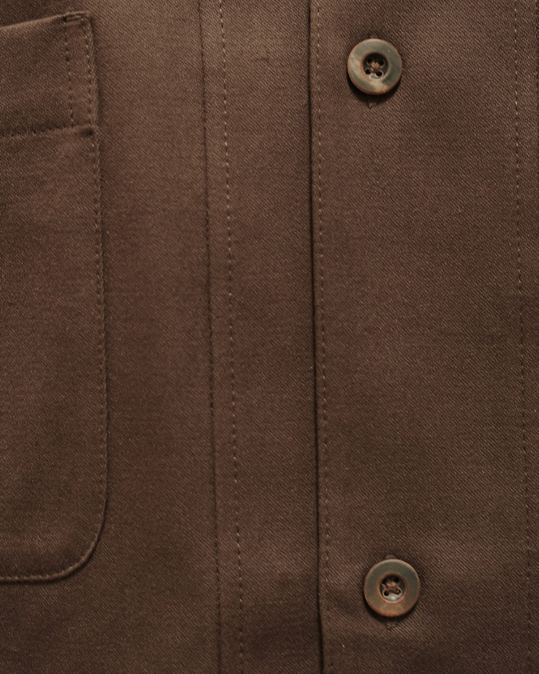 Chocolate Silk Cotton Satin Boxy Shirt