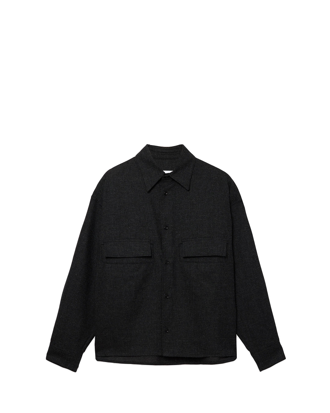 Coal Lambswool Crop Vincent Shirt