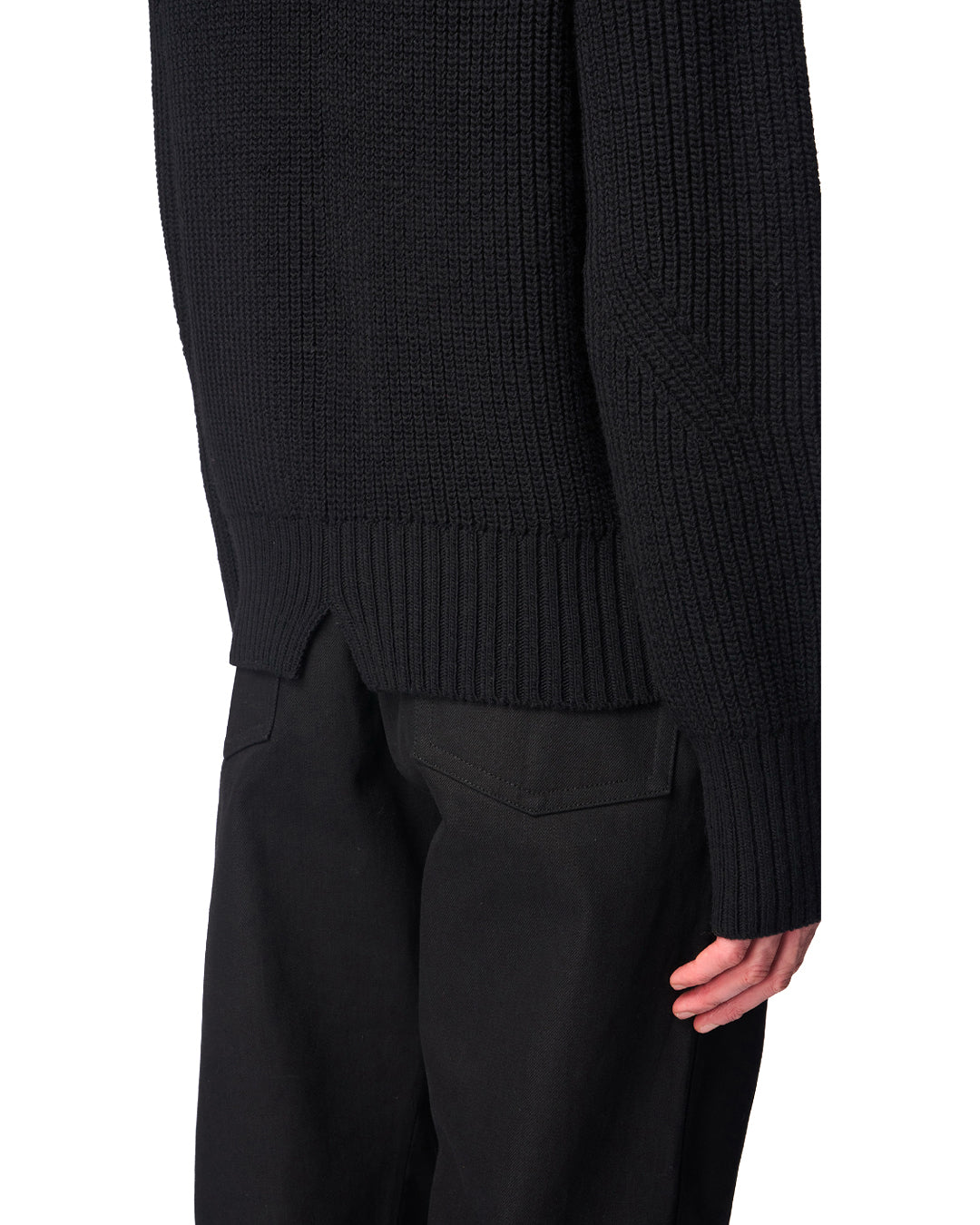 Black Wool Rem Sweater