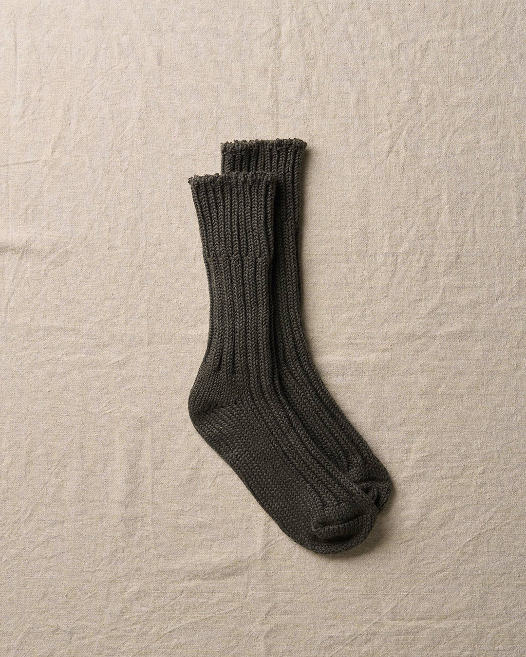 Black Organic Cotton Low Gauge Socks