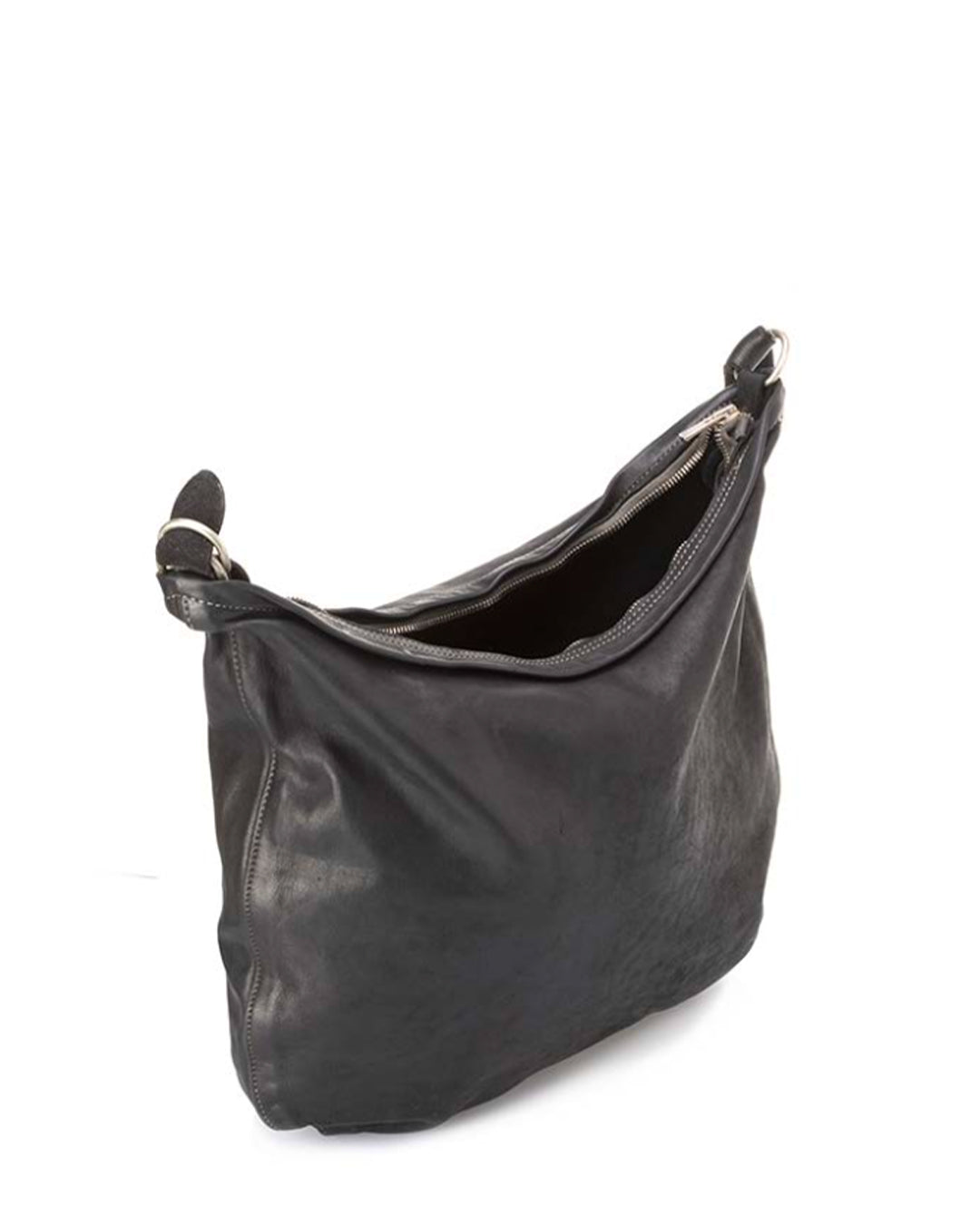 Black Horse Leather Q20 Crossbody Bag