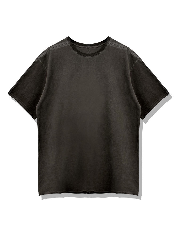 Ash Gray Taped Dyed T-Shirt