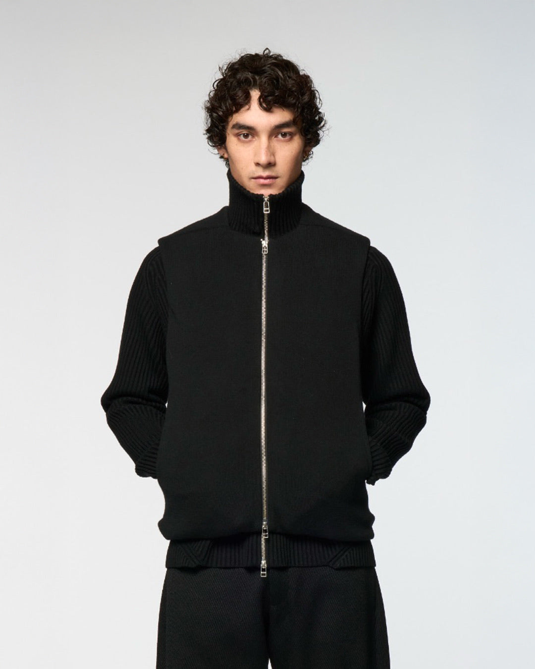 Black Umar Puffer Gilet