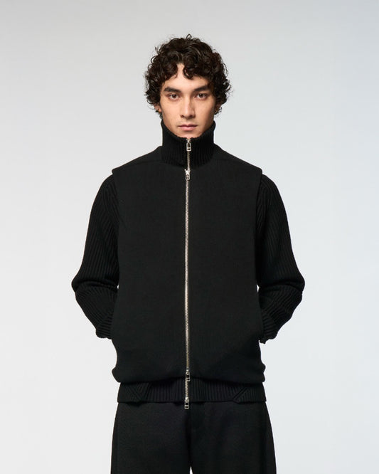 Black Umar Puffer Gilet