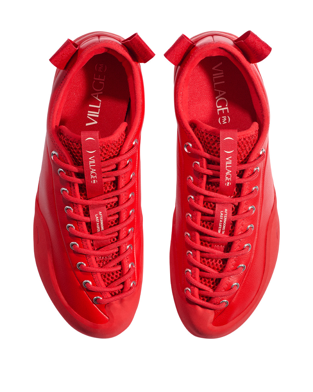 Red LTR Full Grain Leather 1PM Sneakers