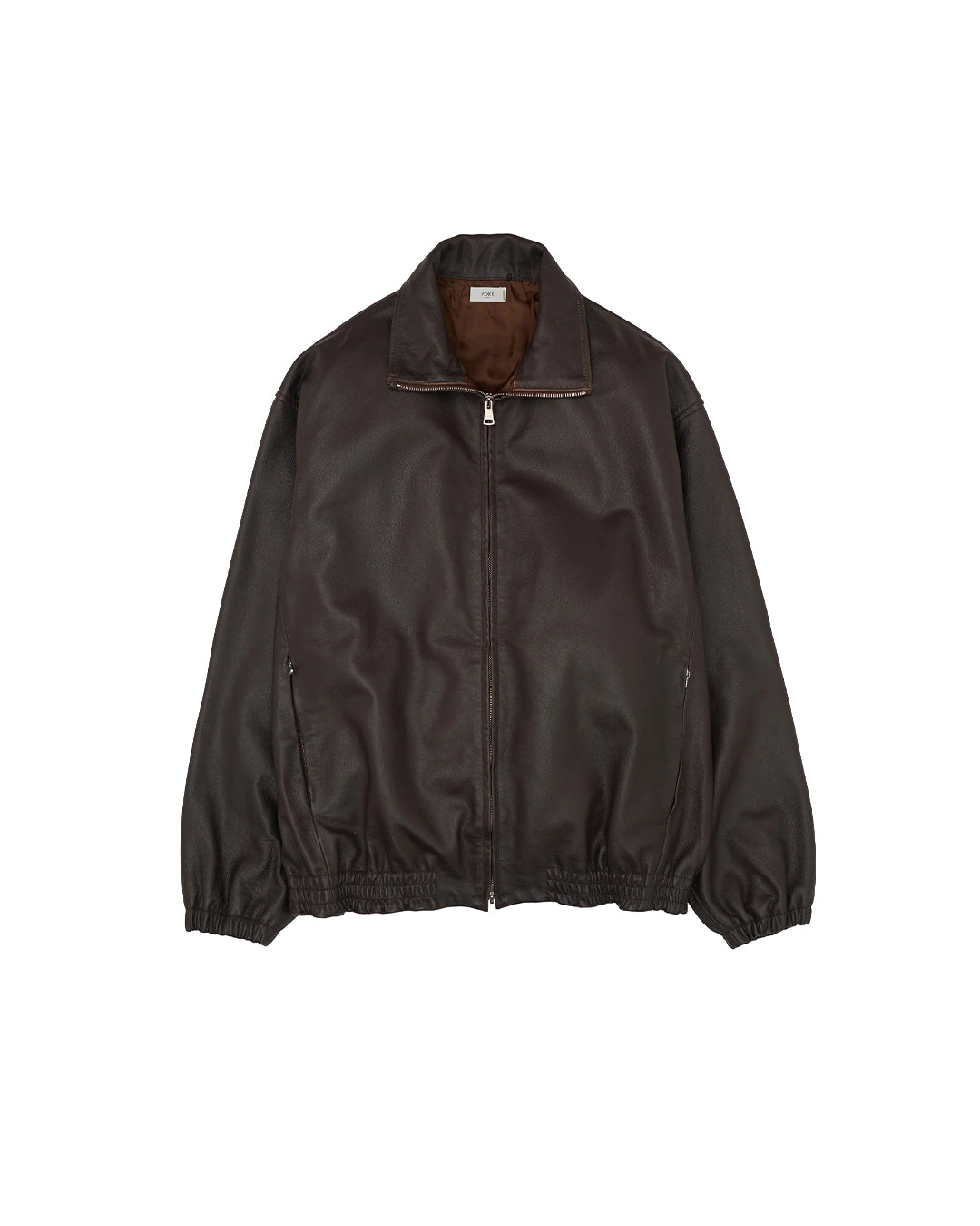 Brown Calf Leather Truck Jacket