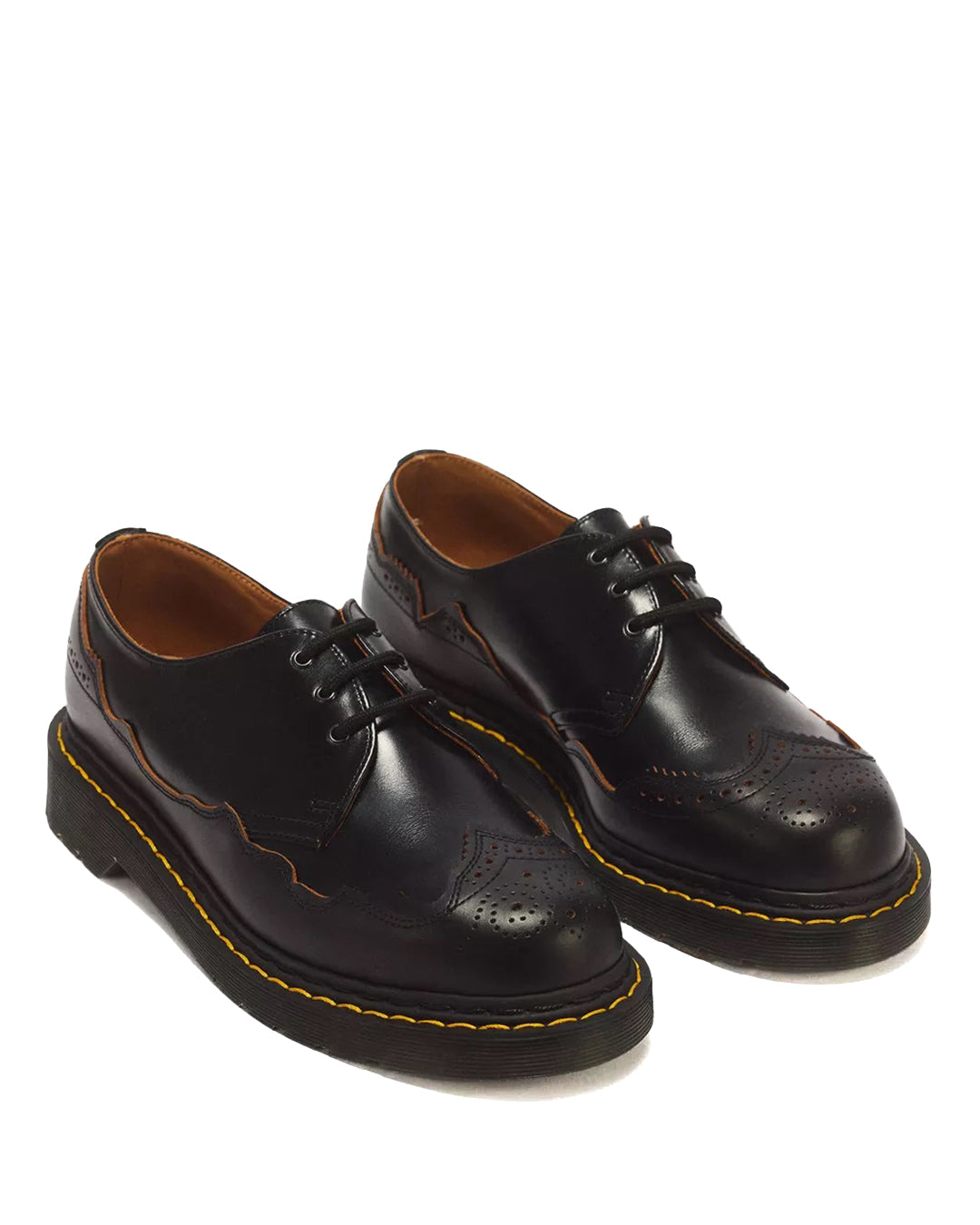 Black Analine Vintage Smooth Leather 1461 RI shoes