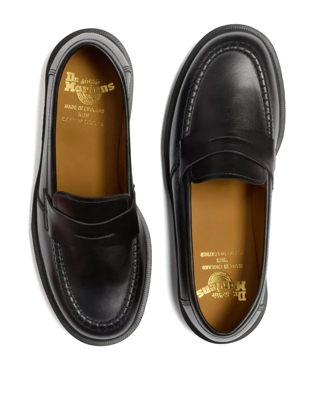 Black Calf Leather Delapre Penny Loafer
