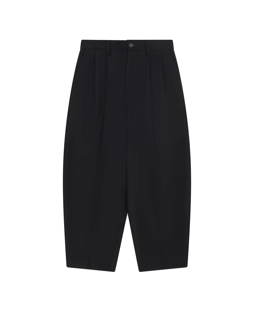 Black Wool Flannel Pants