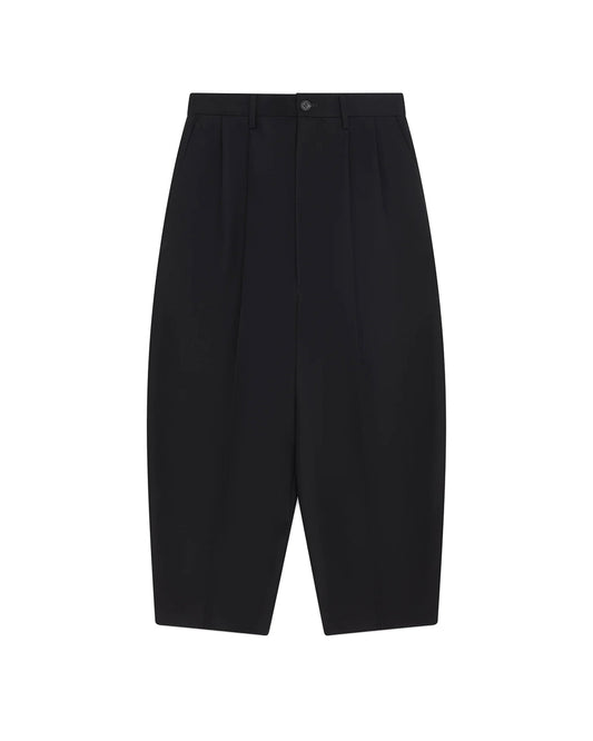 Black Wool Flannel Pants