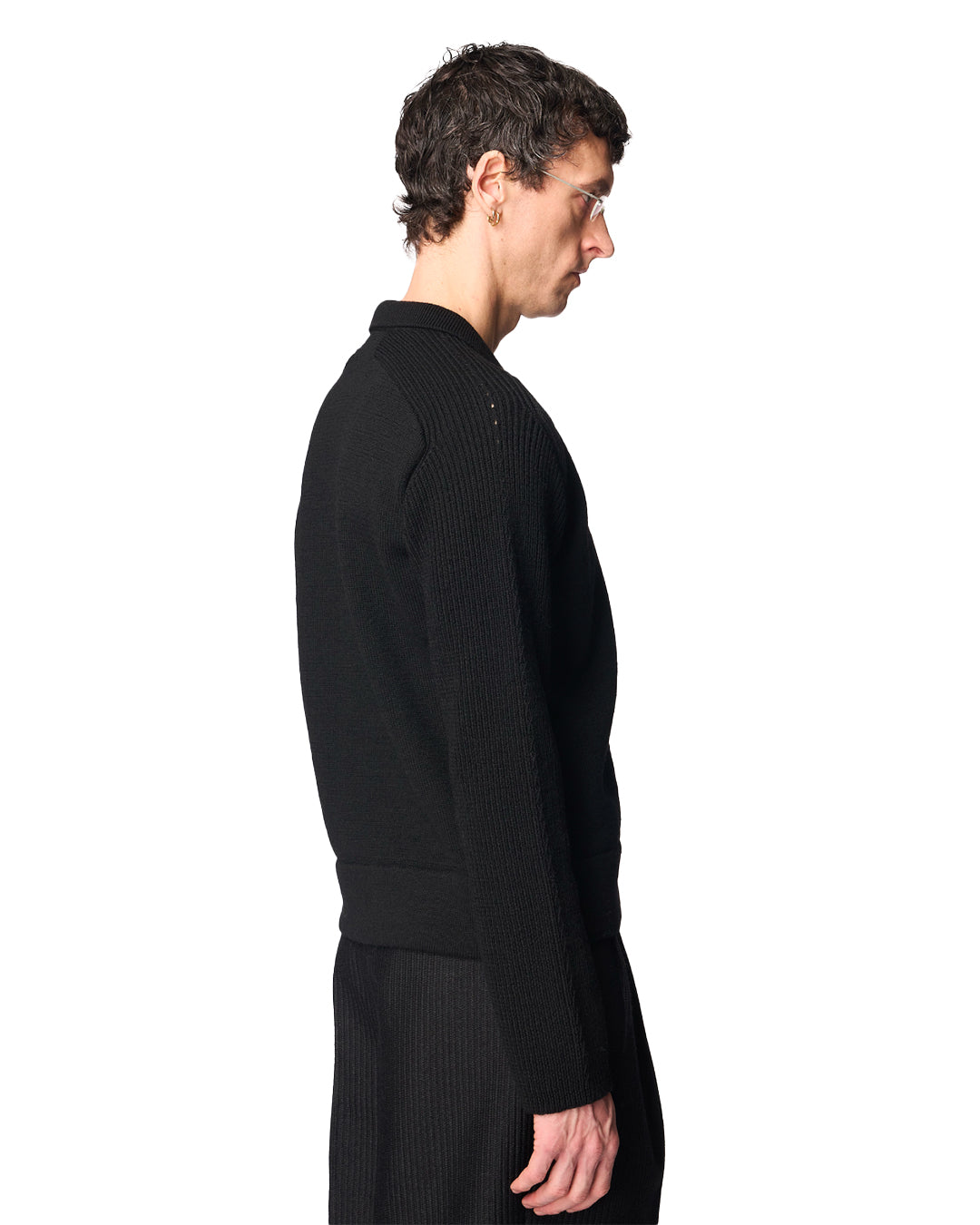 Black Wool Turrell Cardigan