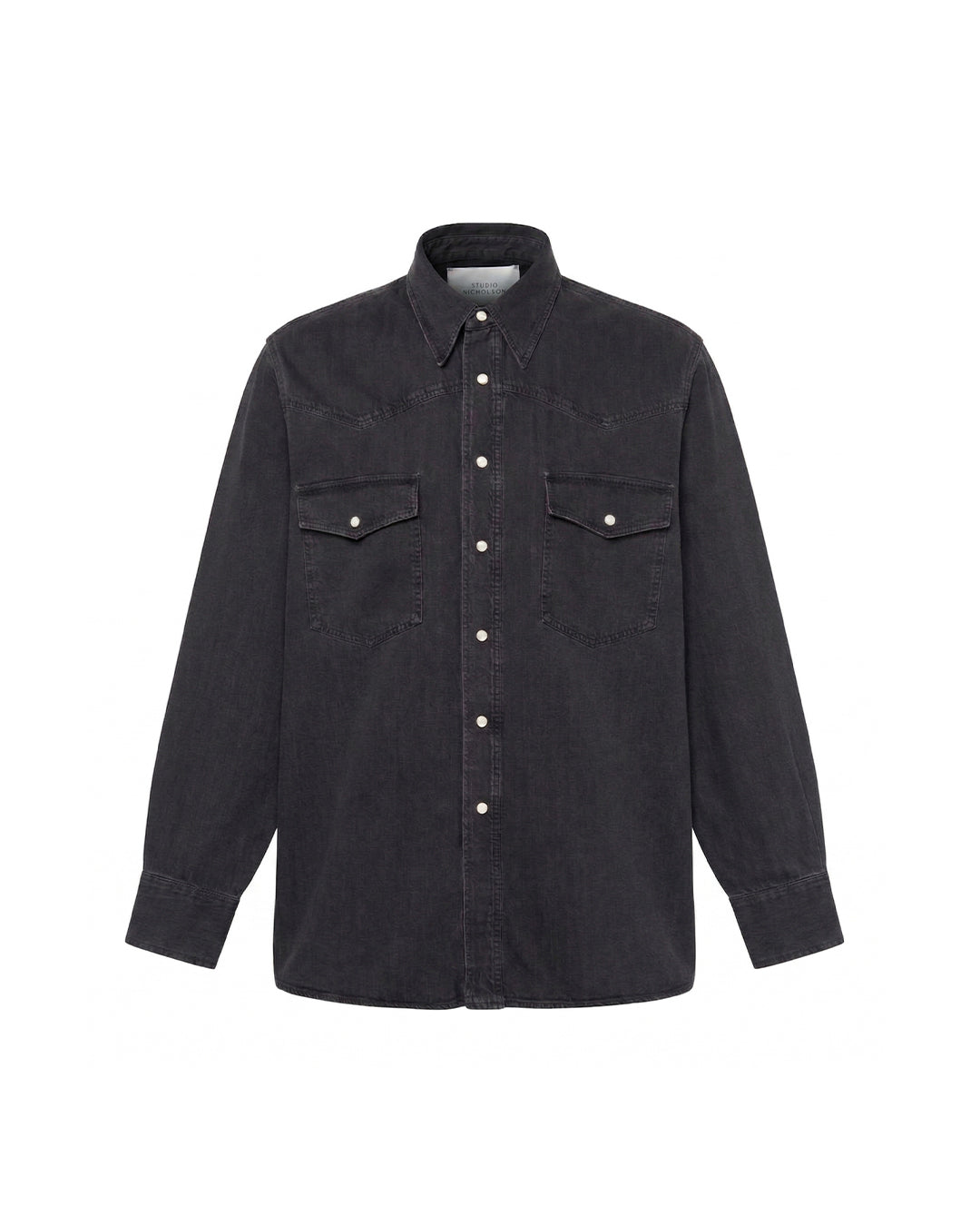 Washed Black Mylo Denim Shirt