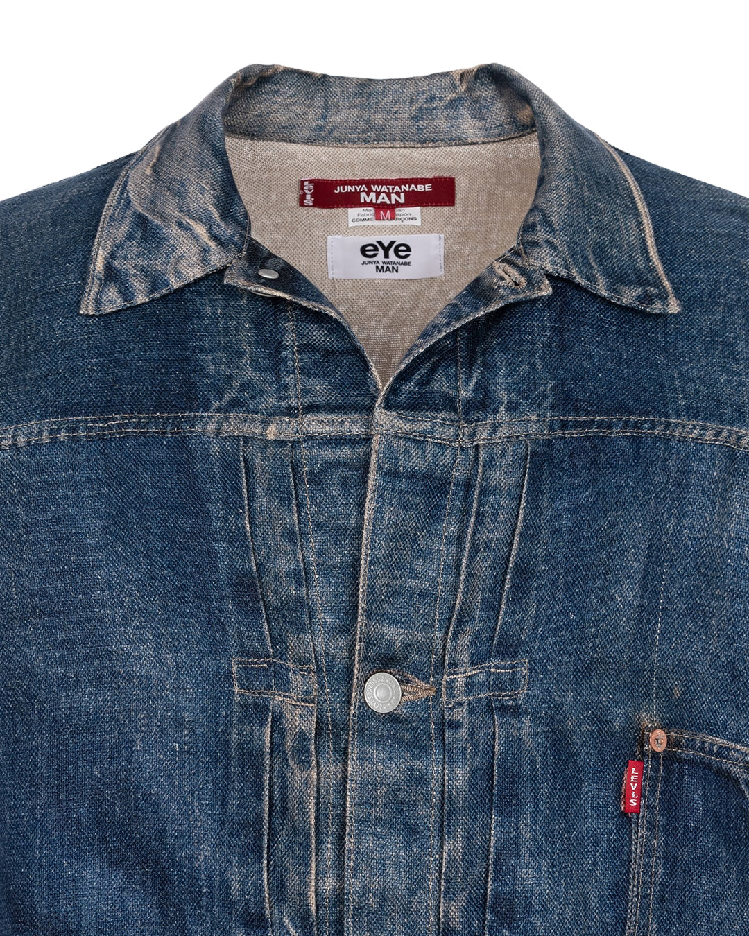 Indigo Linen Oxford Transfer Printed BerBerJin Levi's Jacket