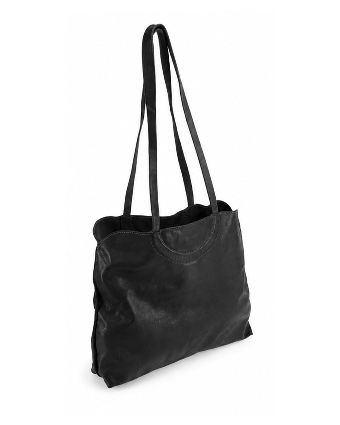 Black Horse Leather B30M Medium Shoulder Bag