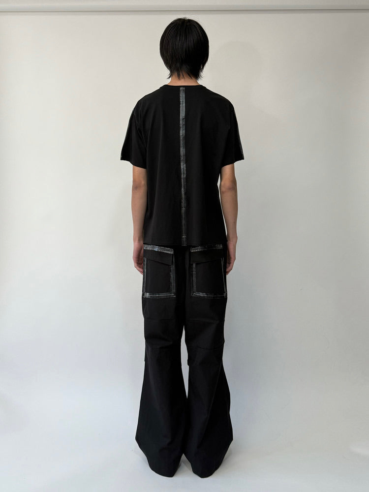 Black Taped Dyed T-Shirt