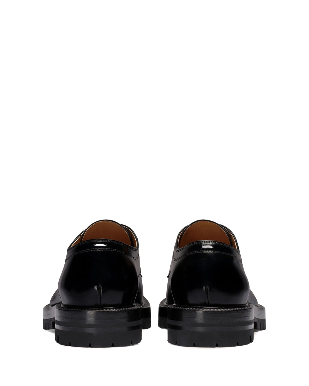 Black Tabi Lace Up Chunky Derbys