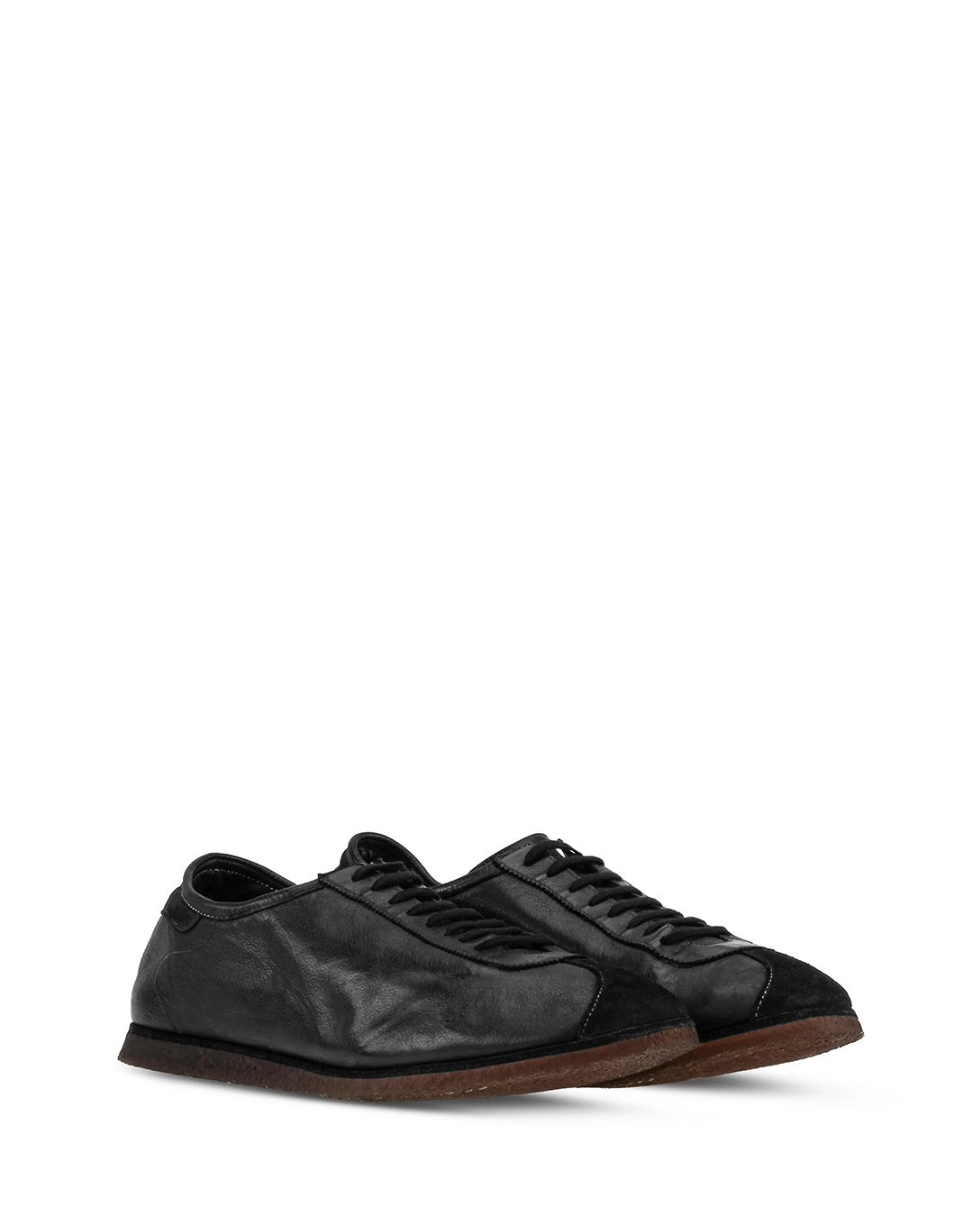 Black Kangaroo Leather RN01P Sneakers