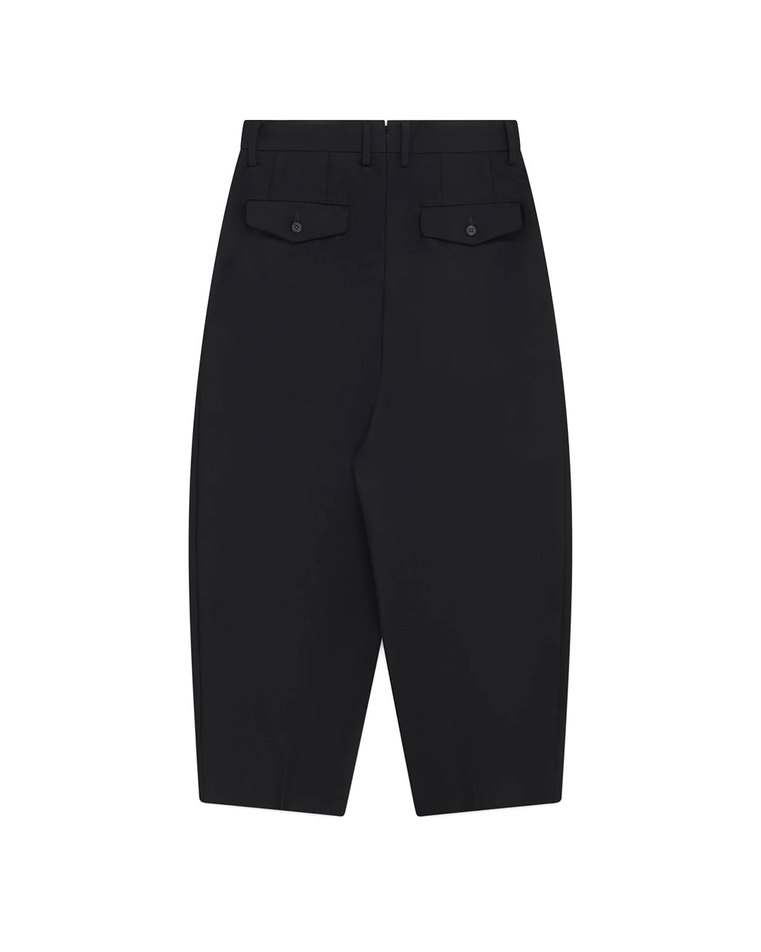 Black Wool Flannel Pants