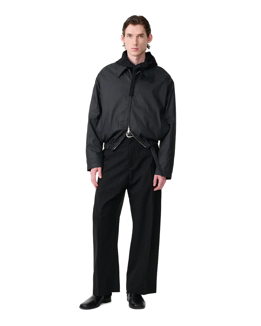 Black Cotton Lyons Casual Jacket