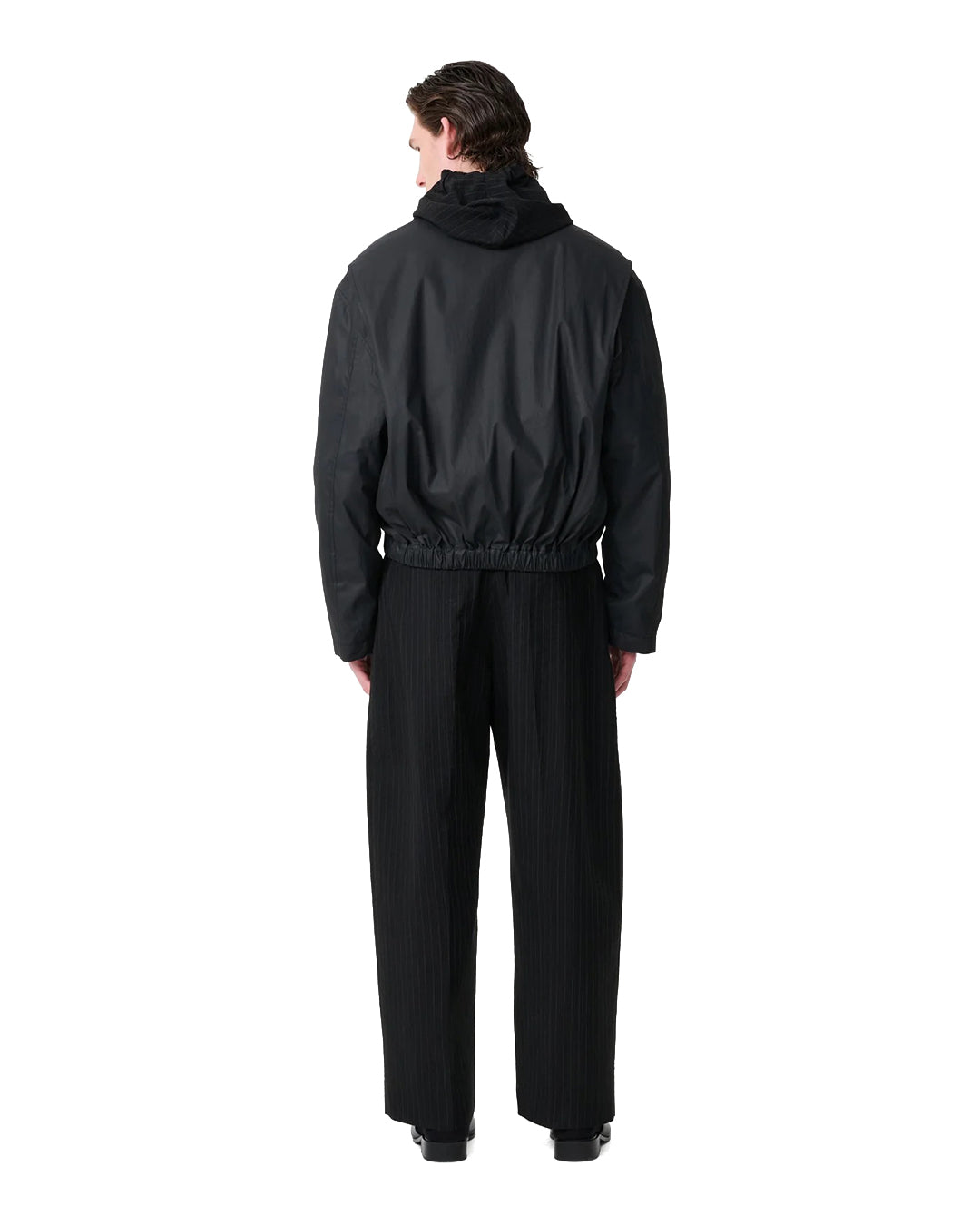 Black Cotton Lyons Casual Jacket
