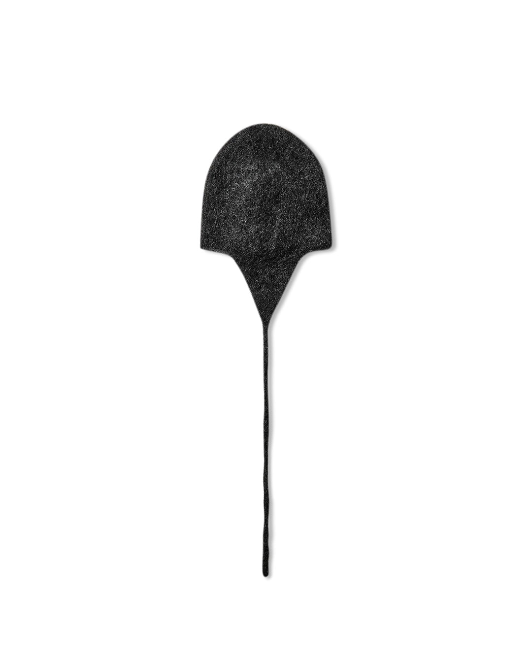 Black/White Logo Mohair Bonnet Beanie