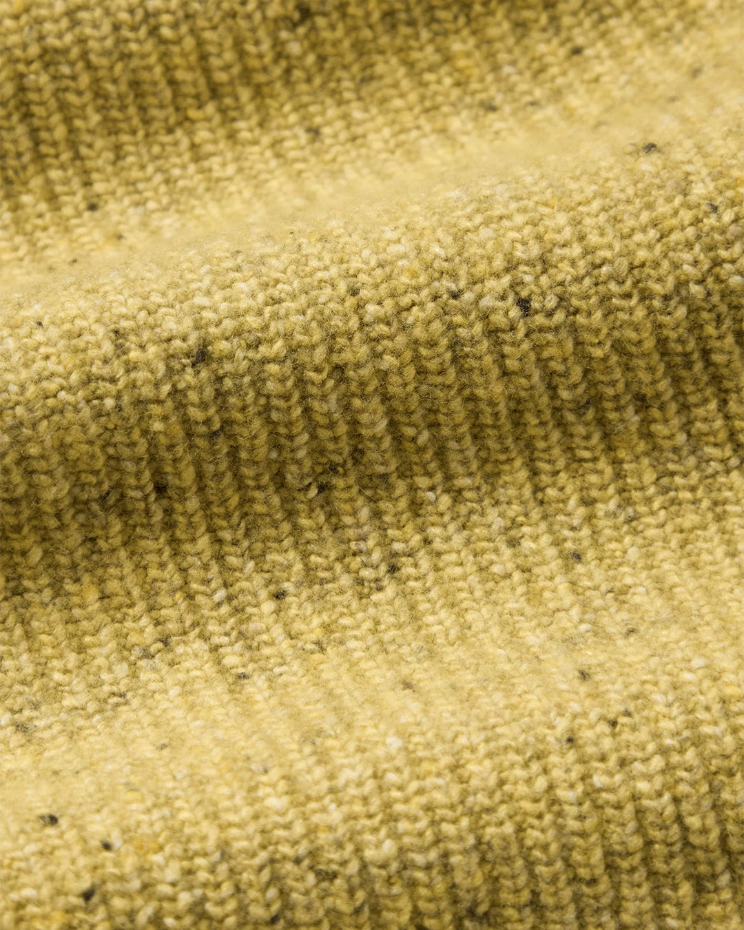 Speckled Mustard Wool Flap Beanie